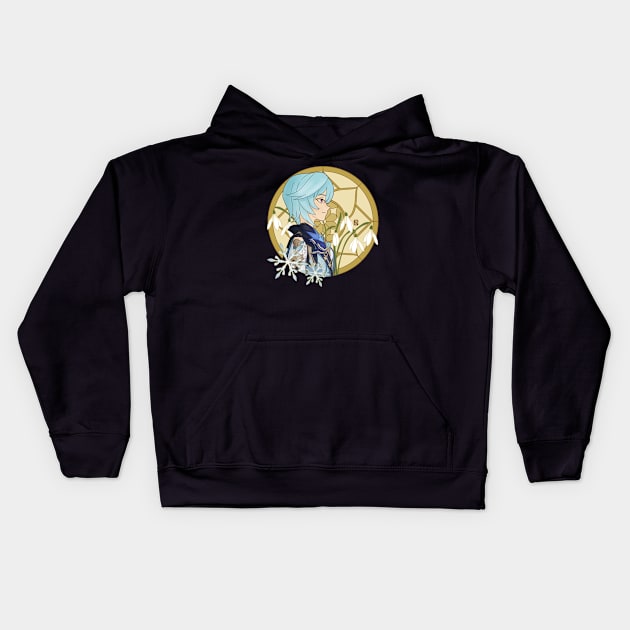 Eula, Genshin Impact Kids Hoodie by Kuroi Kitsune